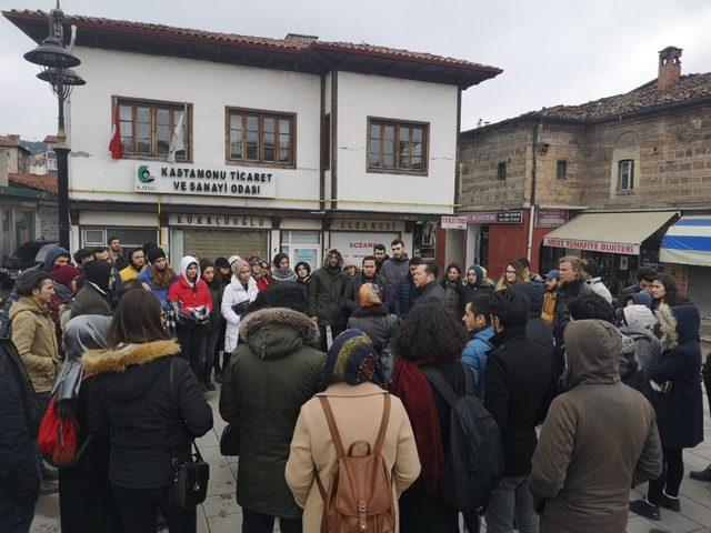 Karabük Üniversitesi Mimarlık Fakültesi öğrencileri Kastamonu’yu gezdi