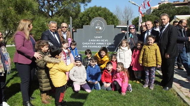 Burhaniye de Şehit Astsubay Ahmet &Ccedil;elik in adının verildiği park a&ccedil;ıldı 1