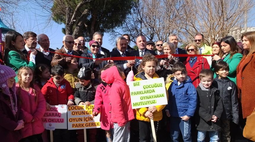 Burhaniye'de Şehit Astsubay Ahmet &Ccedil;elik'in adının verildiği park a&ccedil;ıldı