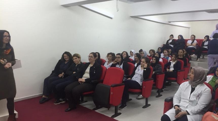 Kumluca&rsquo;da &rsquo;Kadına Y&ouml;nelik Şiddete Hayır&rsquo; eğitimi