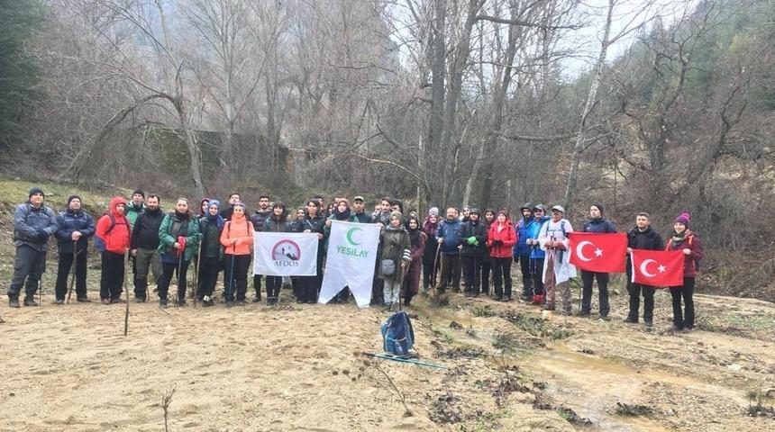 AFDOS ve Yeşilay&rsquo;dan doğa y&uuml;r&uuml;y&uuml;ş&uuml;