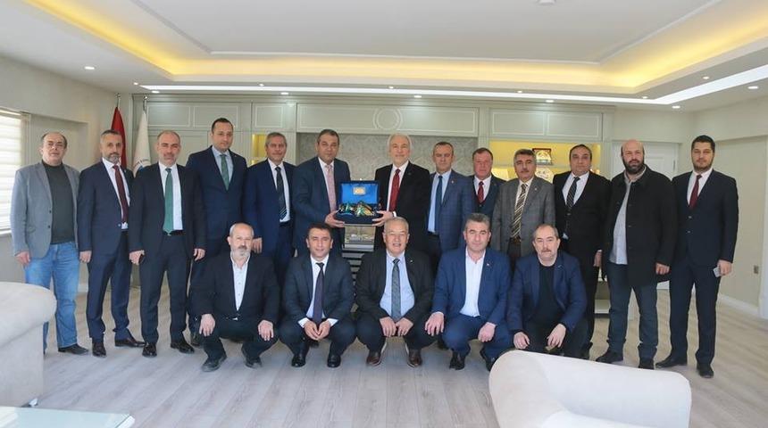 Başkan Kamil Sara&ccedil;oğlu, oda başkanlarıyla bir araya geldi