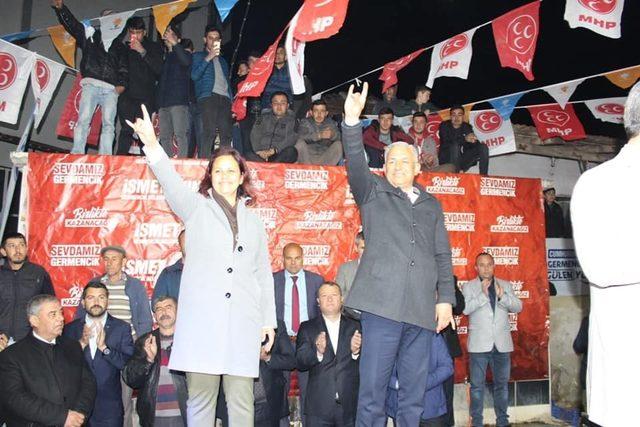 Germencik adayı İsmet Akın’dan miting gibi toplantı