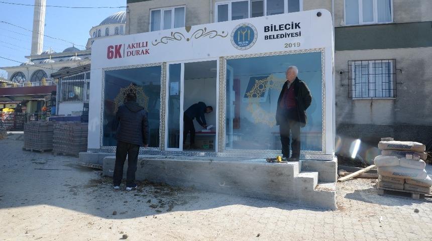 Bilecik&rsquo;e 15&rsquo;inci akıllı durak yerleştirildi