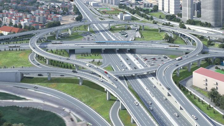 İstanbul'da, 874 metre uzunluğunda kavşak viyadüğü yapılıyor G1