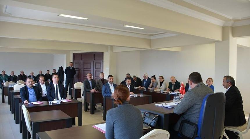 Tekin ,son Belediye Meclis toplantısına başkanlık yaptı