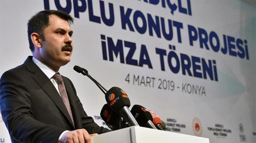 Bakan Kurum'dan TOKİ'nin 50 bin sosyal konutuyla ilgili açıklama