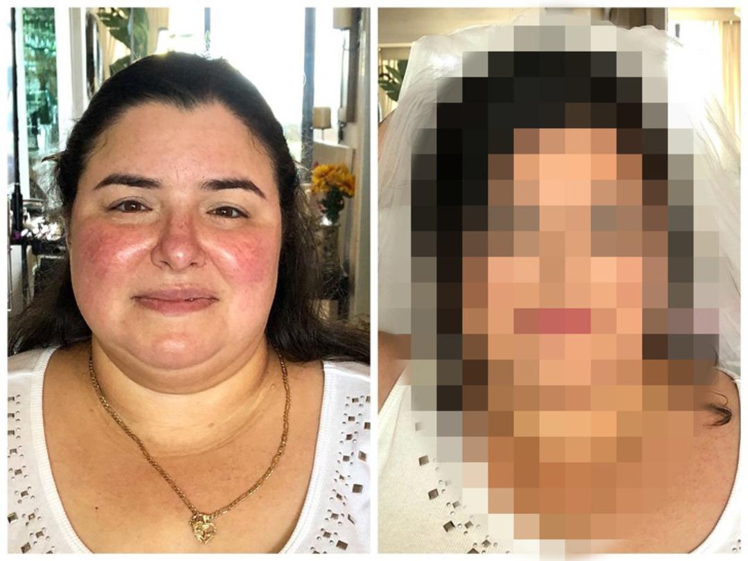 İnanılmaz ama ger&ccedil;ek gelinlerin makyajla gelen değişimi! 