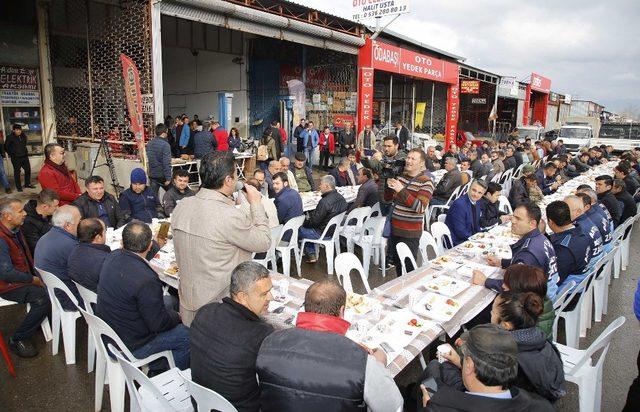 Başkan Genç, sanayi esnafına misafir oldu