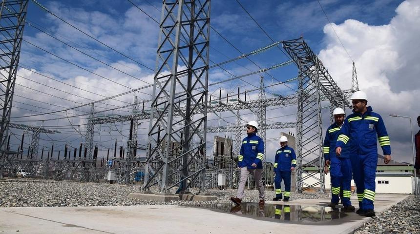 Kaymakam Bilici TEİAŞ trafo merkezinde incelemelerde bulundu