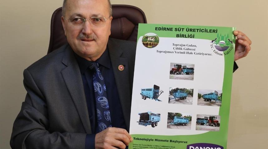 Edirne&rsquo;de tarımsal araziler hayvansal g&uuml;breyle buluşacak