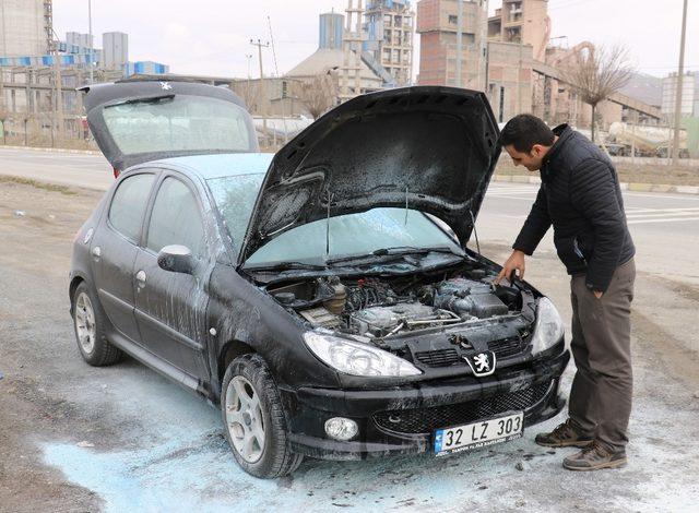 Yangın söndürme tüpü kurtardı