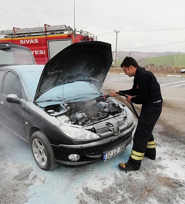 Yangın söndürme tüpü kurtardı