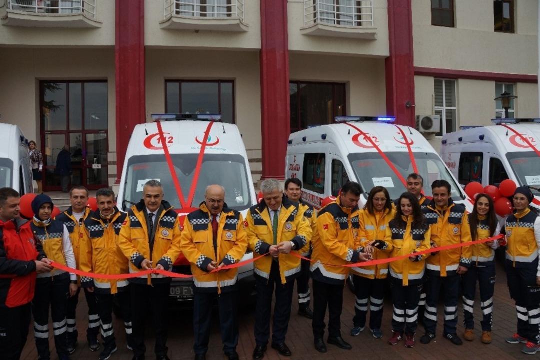 Aydın&rsquo;da 4 yeni ambulans sağlık hizmetlerine sunuldu