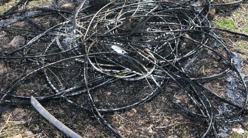 Kablo hırsızları tutuklandı