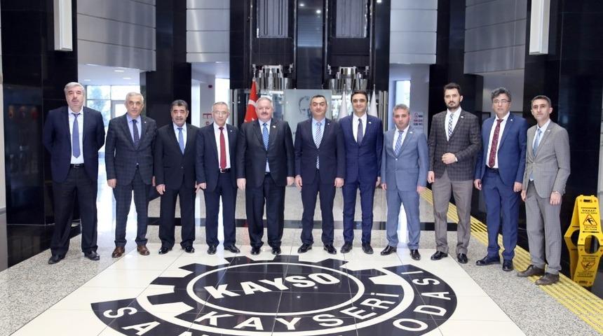 Kayseri OSB&rsquo;nin Yeni Y&ouml;netiminden KAYSO&rsquo;ya Ziyaret