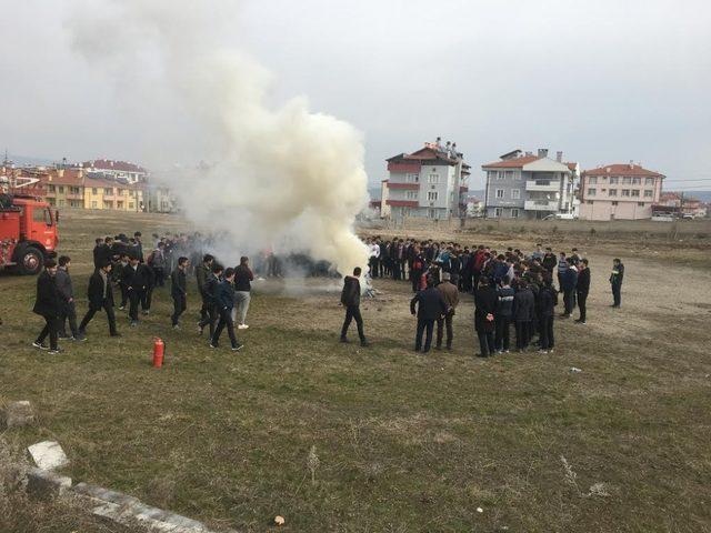 Taşköprü’de deprem ve yangın tatbikatı yapıldı