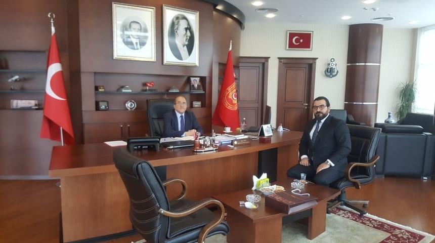 T&Uuml;MBİFED Genel Başkanı Bilge&rsquo;den Alpay&rsquo;a ziyaret