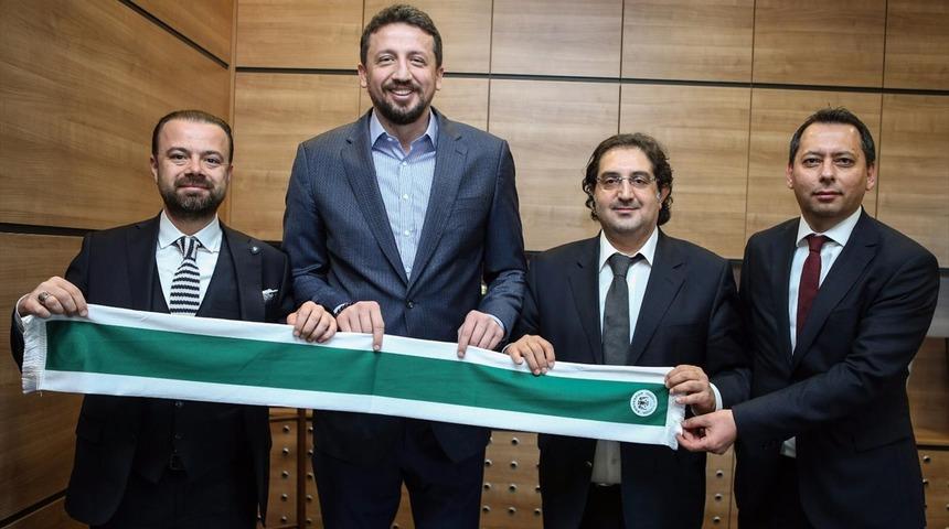 Konyaspor y&ouml;netiminden TBF'ye ziyaret