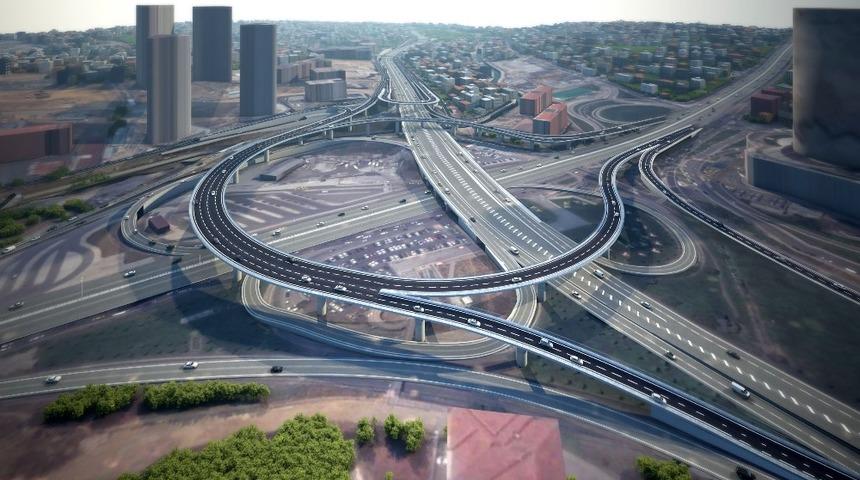 Kadıköy Uzunçayır Kavşağı’nda çelik kirişlerin montajı devam ediyor