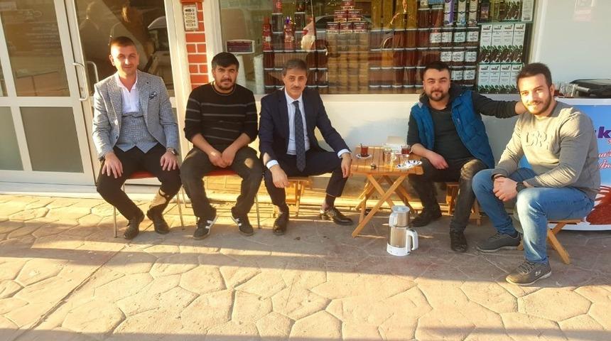 Başkan Alemdar, &Ccedil;ark Caddesindeki esnafları ziyaret etti