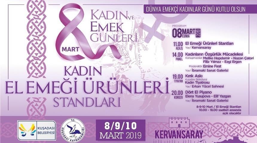 Kuşadası&rsquo;nda 8 Mart &ccedil;eşitli etkinliklerle kutlanacak