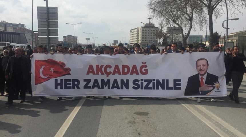 Ak&ccedil;adağlılardan Erdoğan&rsquo;ın mitingine b&uuml;y&uuml;k ilgi