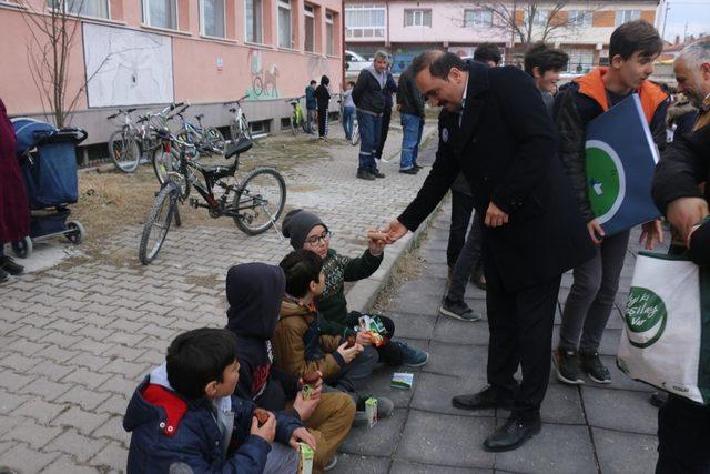 Kırka’da Yeşilay Haftası bisiklet turu ile kutlandı