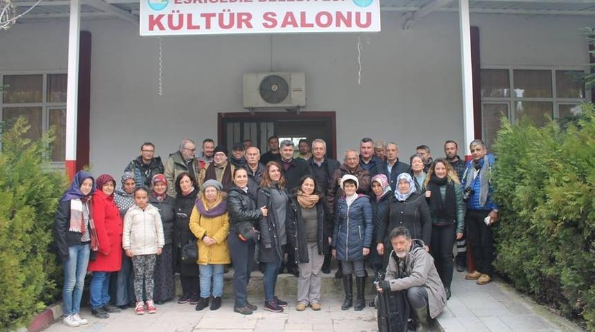 Fotoğraf sanatçıları Eskigediz’i ziyaret etti