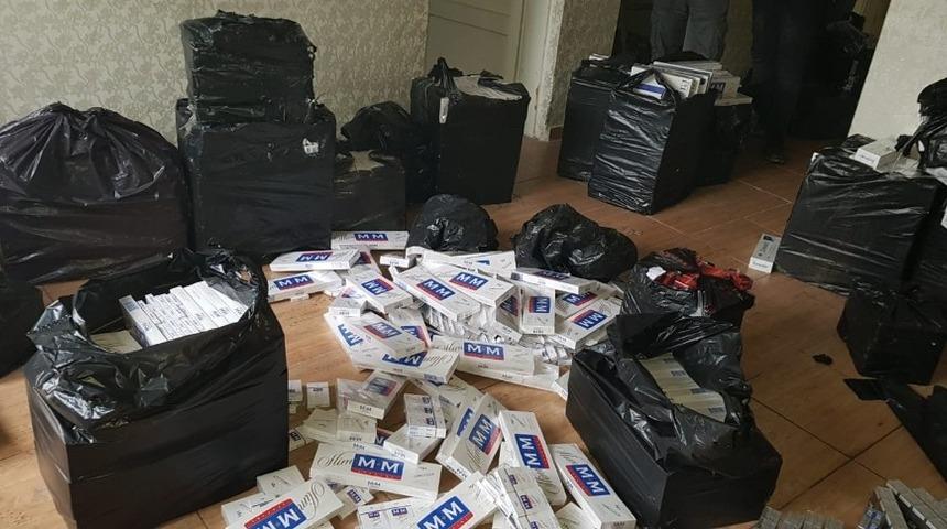 Gaziantep’te 12 bin 700 paket gümrük kaçağı sigara ele geçirildi