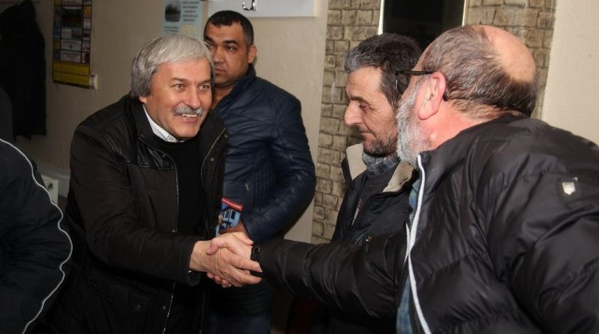 Başkan Şahin&rsquo;den kahvehane ziyareti