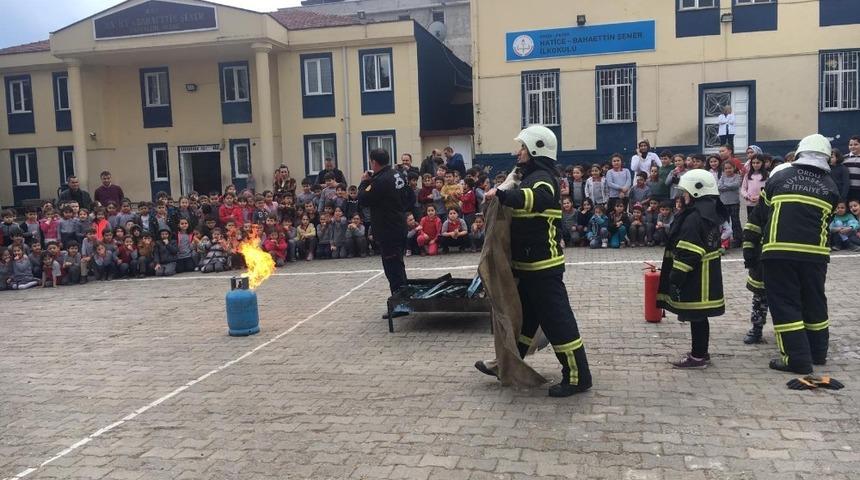 Okullarda yangın tatbikatları