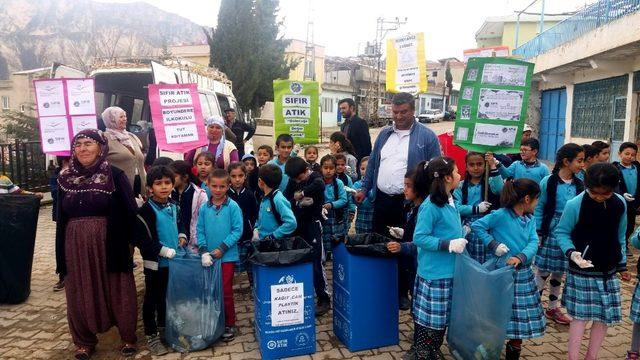 Köy okulundan  ‘Sıfır Atık’ Projesine destek