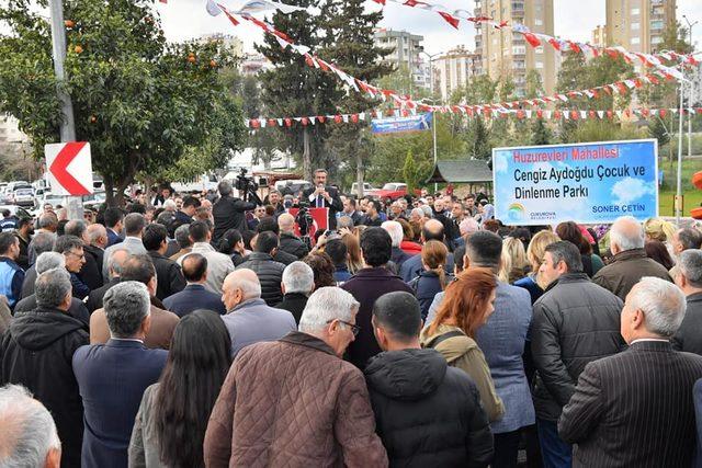 Cengiz Aydoğdu’nun adı parka verildi