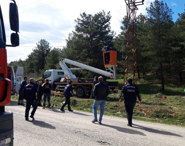 Elektrik akımına kapılan işçi ağır yaralandı