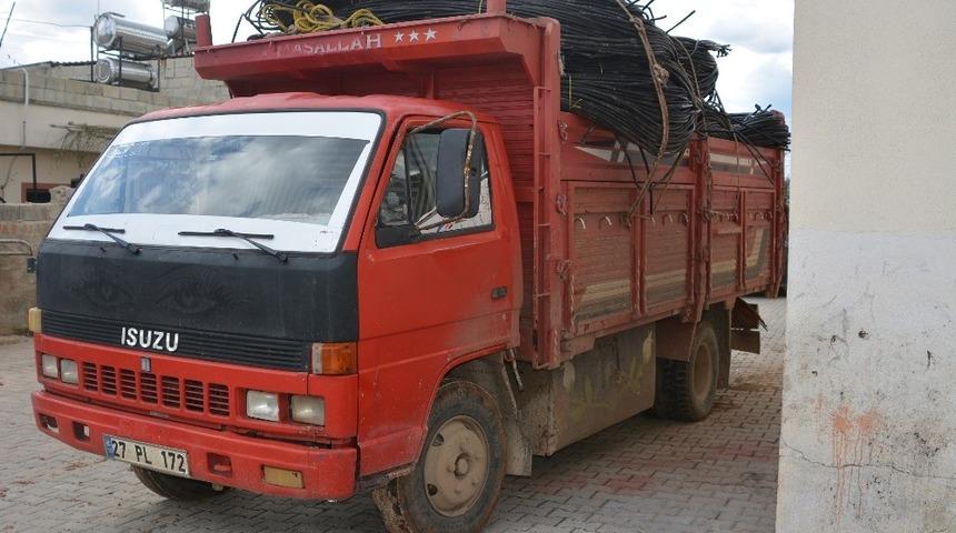 Sulama borusunu çalan şahıs tutuklandı