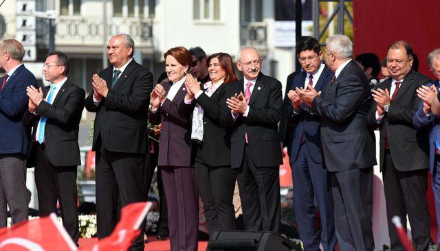 Kılı&ccedil;daroğlu ve Akşener, ikinci ortak mitingi Aydın da yaptı 4