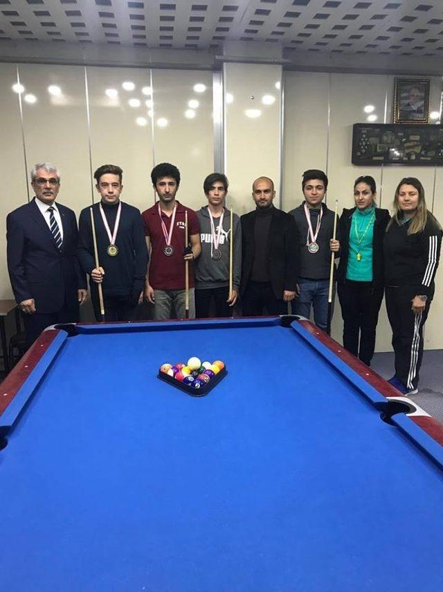 Okullar Arası Gençler 8 Top Bilardo İl Birinciliği Tamamlandı