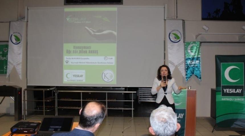 Yeşilay haftası etkinliği d&uuml;zenlendi