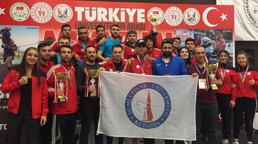 DP&Uuml; Muay Thai Takımı T&uuml;rkiye Şampiyonu
