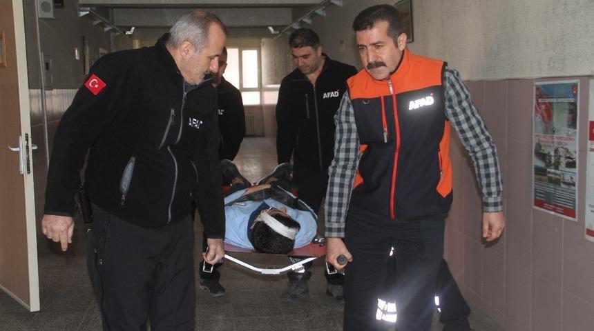 Elazığ’da öğrencilerle deprem ve yangın tatbikatı
