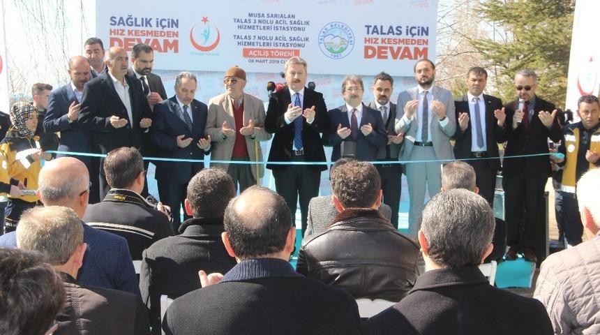 Talas 3 Nolu Acil Sağlık Hizmetleri İstasyonu a&ccedil;ıldı