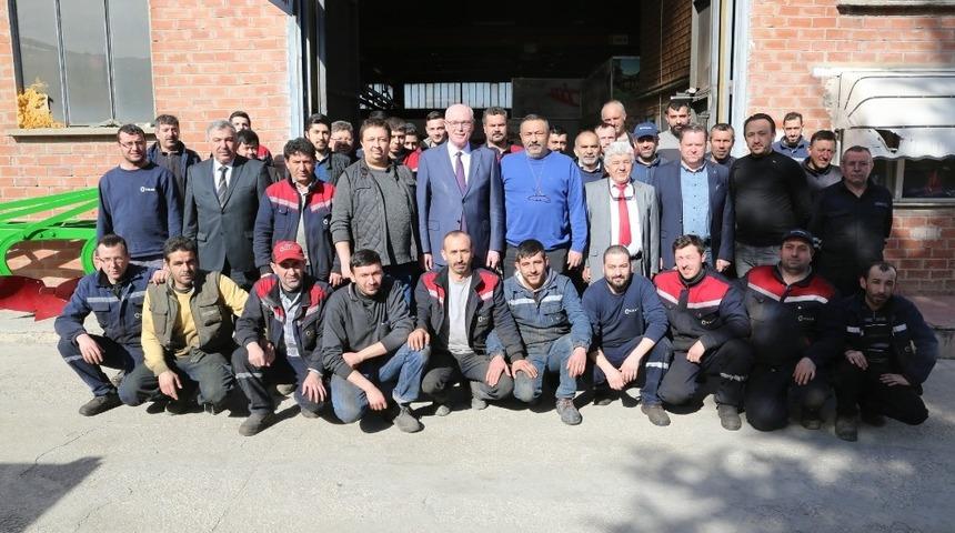 Kazım Kurt Turan Tarım iş&ccedil;ileri ile bir araya geldi