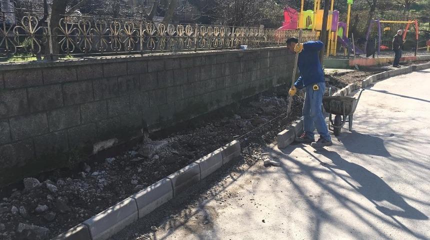 Bartın&rsquo;da kaldırımlar yenileniyor