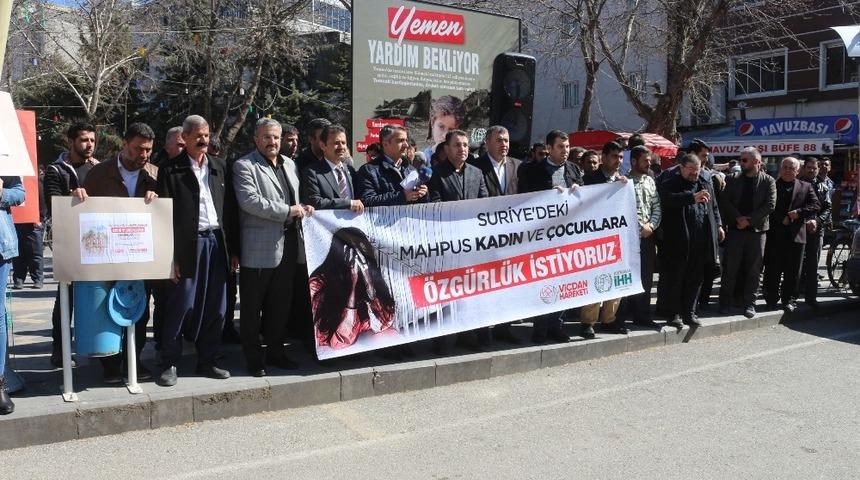 Hapishanedeki Suriyeli kadınlar ve &ccedil;ocuklar i&ccedil;in &ouml;zg&uuml;rl&uuml;k istendi