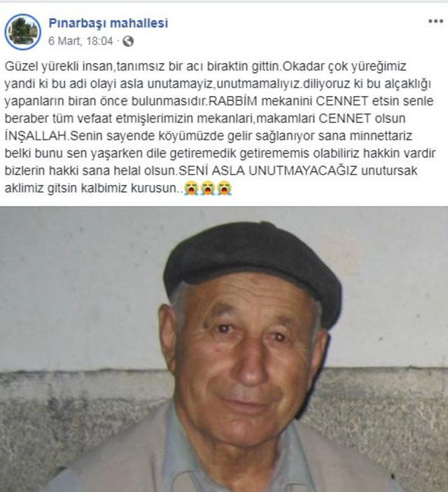 Yaşlı adamın katili, çay içtiği bardakları götürmüş