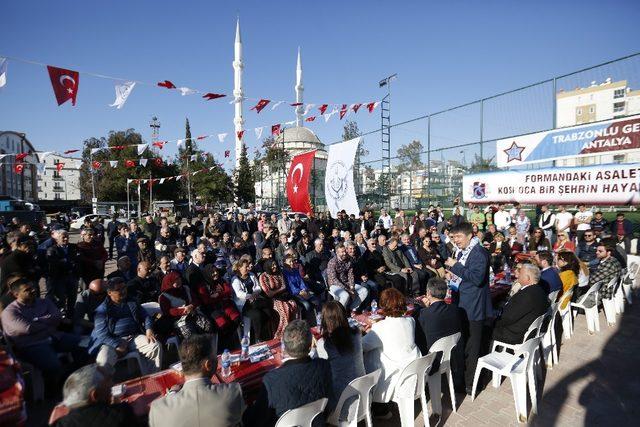 Türel Antalya’da yaşayan Karadenizlilerin konuğu oldu