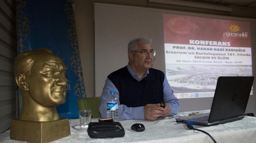 G&uuml;neş Vakfı&rsquo;nda &ldquo;Erzurum&rsquo;un kurtuluşunun 101. yılında salgın ve &ouml;l&uuml;m&rdquo; konferansı