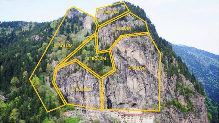 Restorasyondaki Sümela Manastırı görüntülendi G3