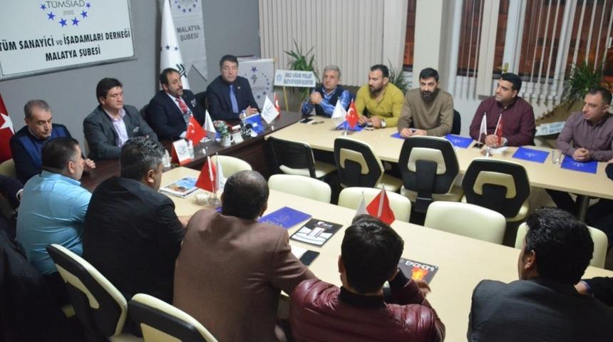 Malatyalı İşadamları T&Uuml;MSİAD&rsquo;ın konuğu oldu